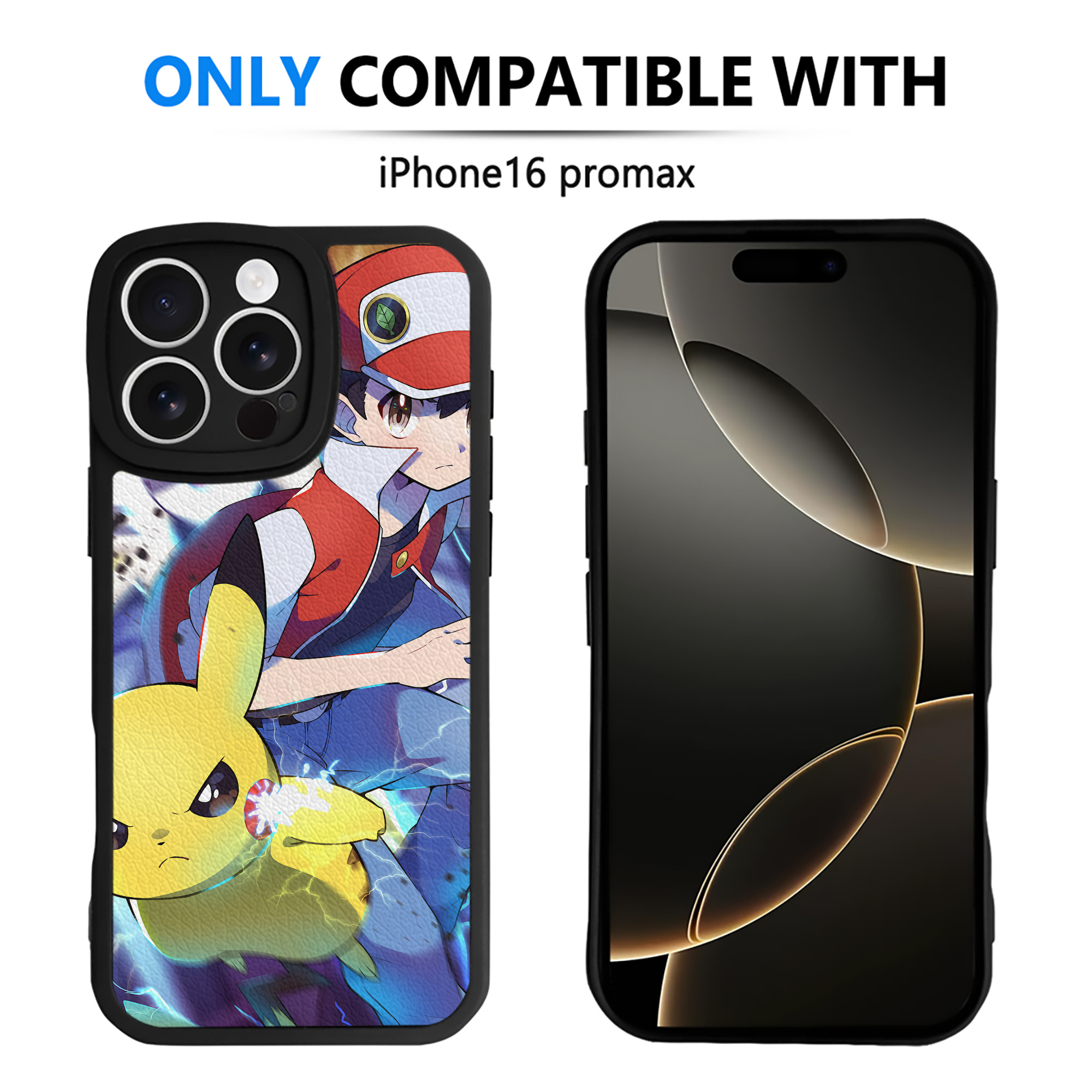 （画像用） ポケットモンスター Pokémon 【iPhone 16シリーズ対応】シリコンスマホケース（レザー調） 材質：シリコン